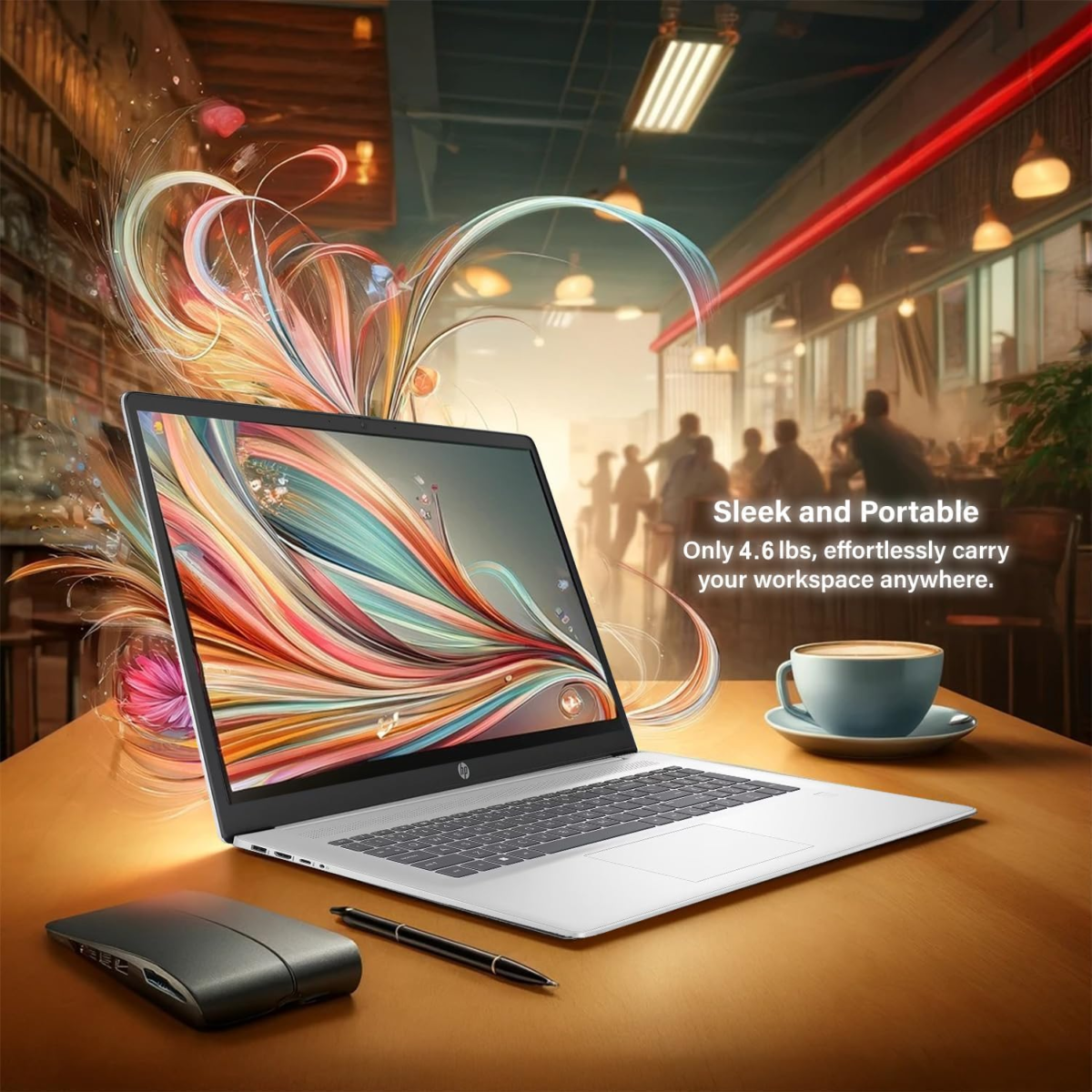 Ultrabook 17.3" FHD (1920 X 1080) Laptop | Newest Intel Core 5 Processor (10 Core)| 64GB RAM | 1.5TB SSD (1TB SSD + 500GB External) | HDMI | Upto 12 Hours Battery Life | Win 11 - Image 4