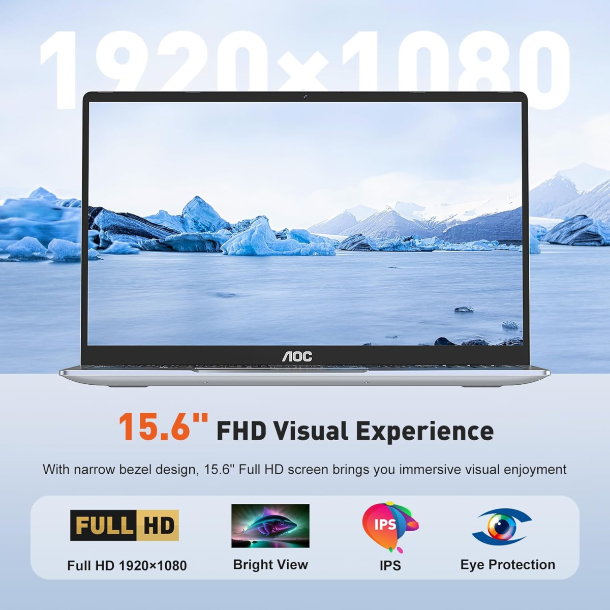 Newest 15.6" Laptop, Intel Quad-Core Processor (Up to 3.6Ghz), 16GB RAM, 512GB SSD, Windows 11 Laptops Computer, FHD Screen, Webcam, Light&Thin, Metal Shell, HDMI, Type-C, USB3.2 (2024 Flagship) - Image 5