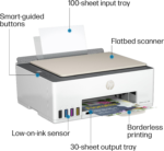 Smart-Tank 5000 Wireless All-In-One Ink-Tank Printer with up to 2 Years of Ink Included, Mobile Print, Scan, Copy, White, 17.11 X 14.23 X 6.19 - Image 4