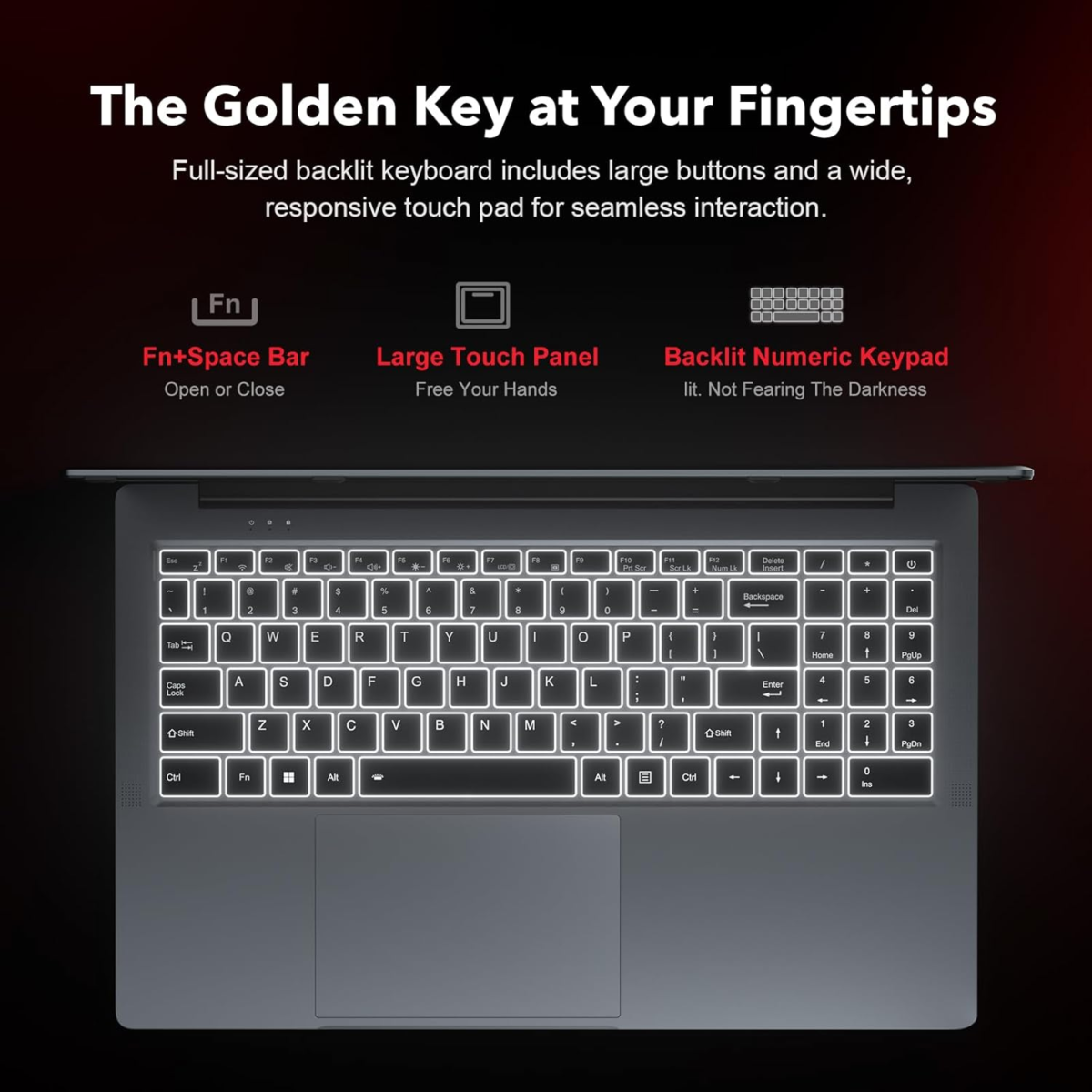 Gaming Laptop AMD Ryzen 7 5825U(8C/16T), Radeon RX Vega 8 Graphics,16.1“Fhd Display,16Gb DDR4 512GB Nvme SSD Laptop Computer with Backlit Kb,Type_C (Full Function),Wifi 6, 53Wh Battery - Image 8