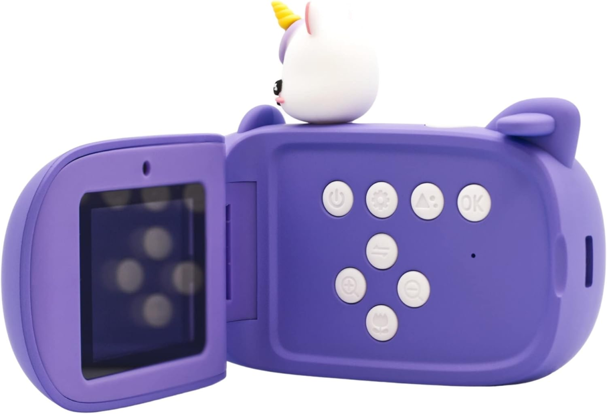 Kids Digital Camera & Video Camcorder, Unique Air-Plane Design with Silicone Wristband, Selfie Camera, 32GB Memory Card Included, Neck Strap Doubles as Charging and USB Cable - Model V - Image 7