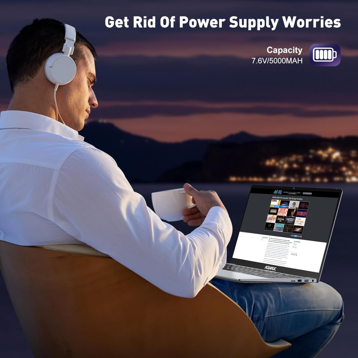 Laptop, Newest Windows 11 Laptop Computer,16Gb DDR4 512GB SSD Gaming Laptop, Quad-Core Processor, 15.6" IPS 1080P PC,180° Open Angle,Long Battery Life,Metal Shell,Wifi,Usb3.2, Type C - Image 5