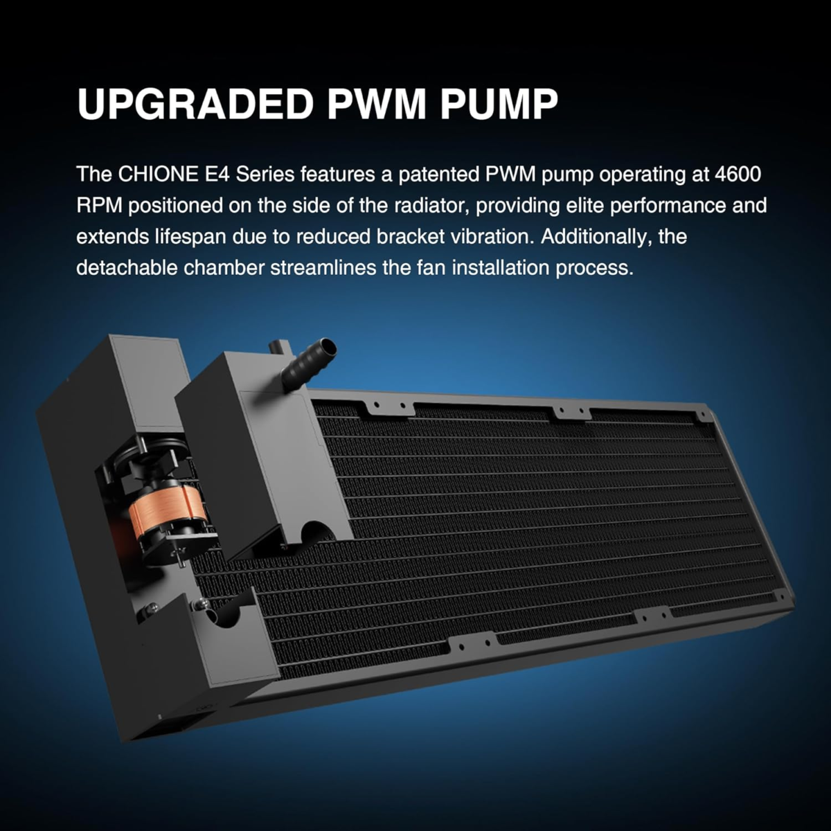 CHIONE E4 360Mm AIO CPU Liquid Cooler, Real-Time Digital Display Patented PWM Pump, Hidden Cable Design, ARGB PWM Fan W/Mb Sync, Intel LGA 1700/1200, AMD AM5/AM4, Black - Image 9
