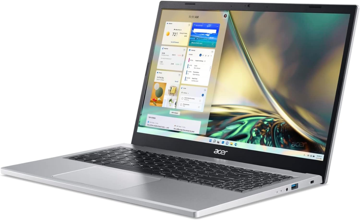 Aspire 3 A315-24P-R7VH Slim Laptop | 15.6" Full HD IPS Display | AMD Ryzen 3 7320U Quad-Core Processor | AMD Radeon Graphics | 8GB LPDDR5 | 128GB Nvme SSD | Wi-Fi 6 | Windows 11 Home in S Mode - Image 8
